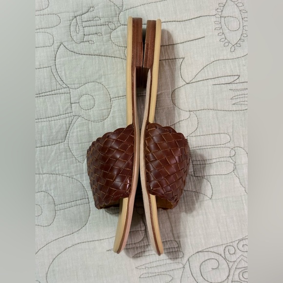 NEW Nisolo ISLA Slide Sandal Sz 9 Brandy Woven Leather - Picture 5 of 8